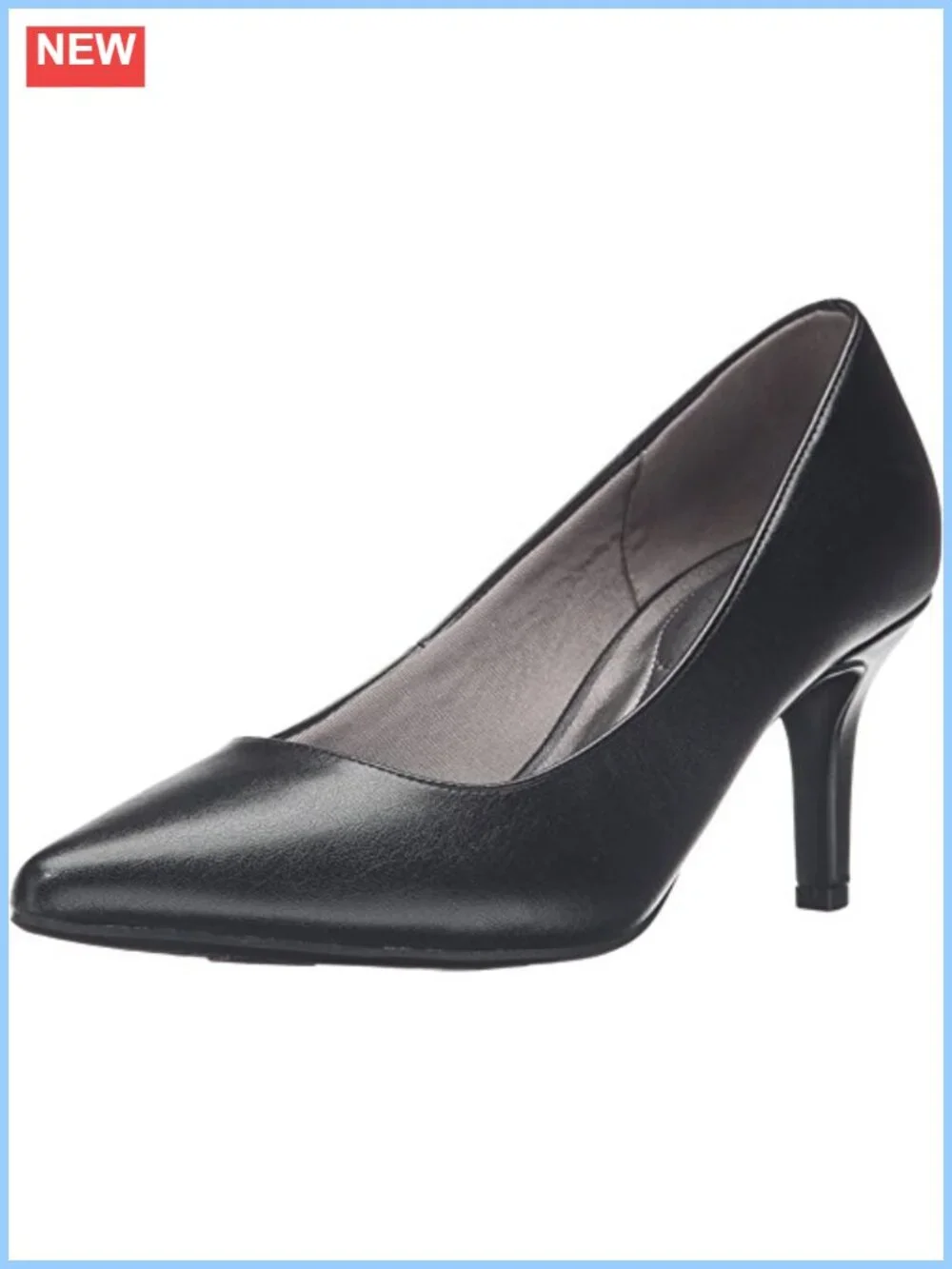 LifeStride Sevyn Pointed Toe Stiletto Heel Pump Women's Slip On PU